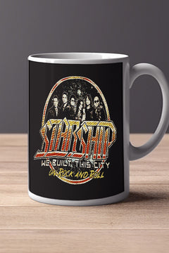 Starship We Built This City | Music Artist Design 11oz Mug | Fun Musician Mug | Unique Band Merch | Groovy Music Lover Gift