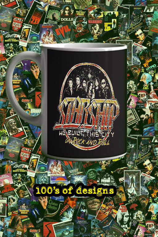 Starship We Built This City | Music Artist Design 11oz Mug | Fun Musician Mug | Unique Band Merch | Groovy Music Lover Gift