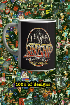 Starship We Built This City | Music Artist Design 11oz Mug | Fun Musician Mug | Unique Band Merch | Groovy Music Lover Gift