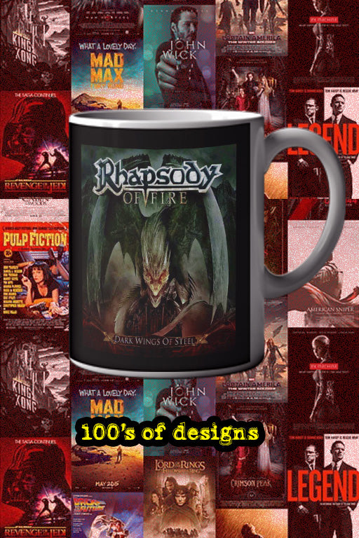 Rhapsody Of Fire Dark Wings of Steel 11oz Mug | Music Artist Design | Band Merch | Metal Music | Gift for Fans | Unique Music Mug