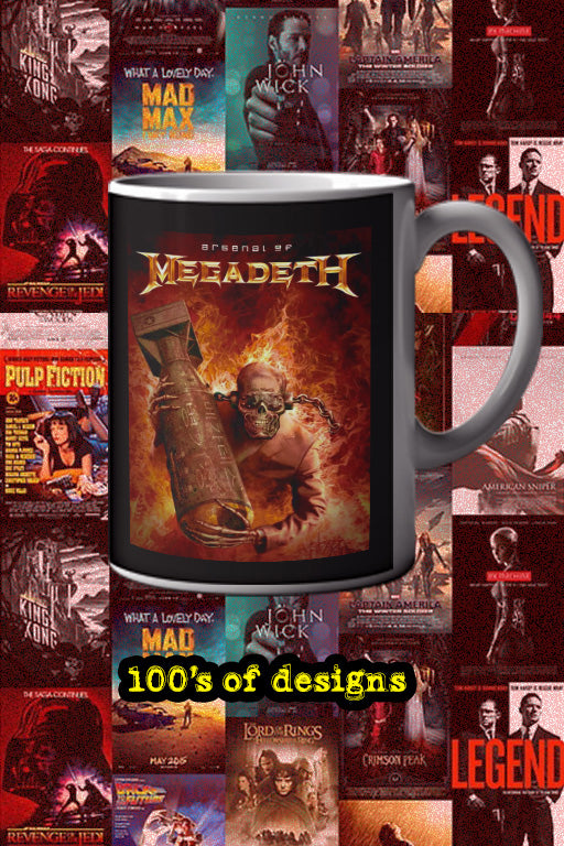 Megadeth Arsenal of Megadeth 11oz Mug | Music Artist | Megadeth Design | Rock Band Gift