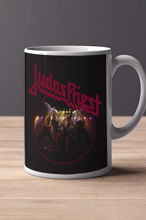 Judas Priest 11oz Mug | Music Artist Gift | Rock Band Coffee Cup | Heavy Metal Fan Merch | Judas Priest Design Mug