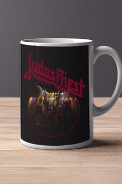 Judas Priest 11oz Mug | Music Artist Gift | Rock Band Coffee Cup | Heavy Metal Fan Merch | Judas Priest Design Mug