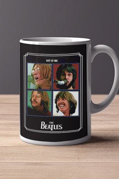 The Beatles Let It Be 11oz Mug | Music Artist | Band Design | Retro Coffee Cup | Music Lover Gift | Ceramic Tea Mug