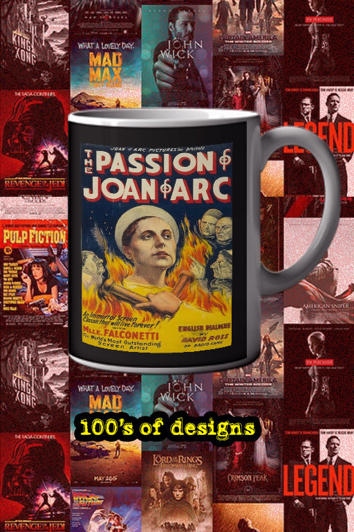 The Passion of Joan of Arc 11oz Mug | Film Memorabilia | Joan of Arc Design | Lead Actor's Name