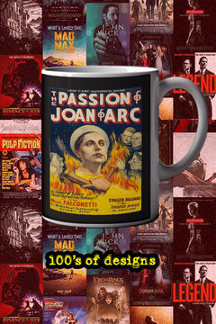 The Passion of Joan of Arc 11oz Mug | Film Memorabilia | Joan of Arc Design | Lead Actor's Name