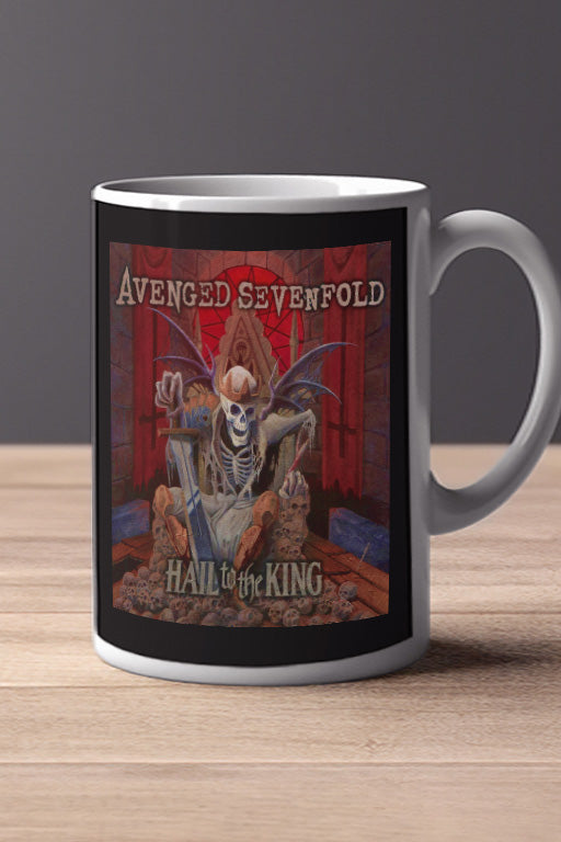 Sevenfold Hail To The King 11oz Mug | Music Artist Merchandise | Custom Music Design Cup