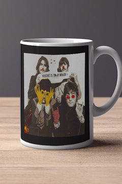 The Beatles Where Is Your Brain 11oz Mug | Music Artist | Retro Design | Coffee Cup