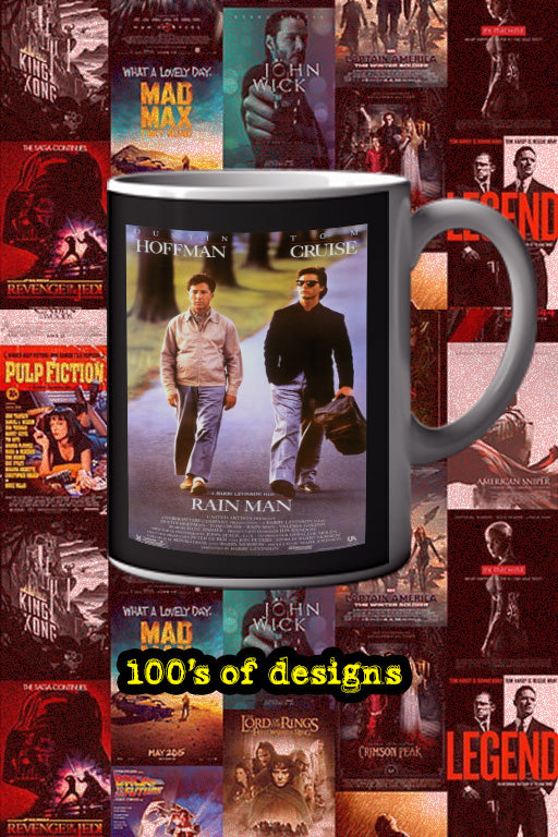 Rain Man 11oz Mug | Film | Dustin Hoffman | Tom Cruise | Movie Poster Design