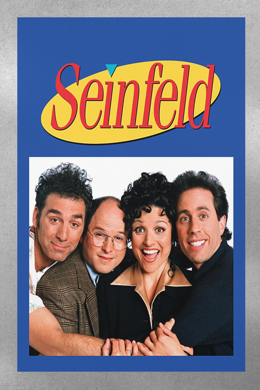 Seinfeld Jason Alexander Kramer Michael Richards Gloss Poster | TV Show Memorabilia Wall Art Print | Festivus Gift Idea for Fans