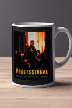 The Professional 11oz Mug | Film Merchandise | Leon Mug - Natalie Portman Mug | Unique Movie Lover Gift Beauty and the Beast-themed scene | Jean Reno-themed Cup