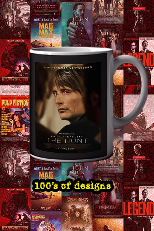 The Hunt 11oz Mug | Film Memrobillia | The Hunt Poster | Lead Actor's Name