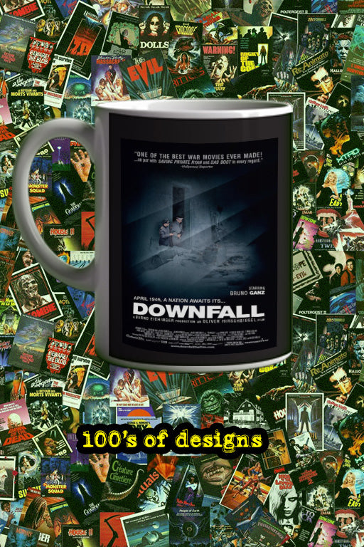 Downfall 11oz Mug | Film Merchandise | Movie Poster Design | Actor's Name