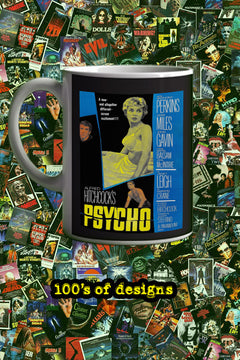 Psycho 11oz Mug | Film Memorabilia | Psycho Design - Anthony Perkins