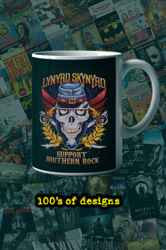 Lynryd Skynrd Support Southern Rock 11oz Mug | Music Artist | Southern Rock | Lynryd Skynrd Design