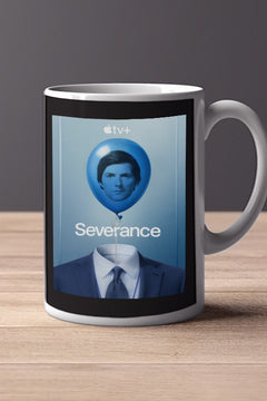 severance 11oz Mug - Adam Scott | Britt Lower | Stylish TV Show Poster Design | Gift for TV Buffs | Unique Severance Merch