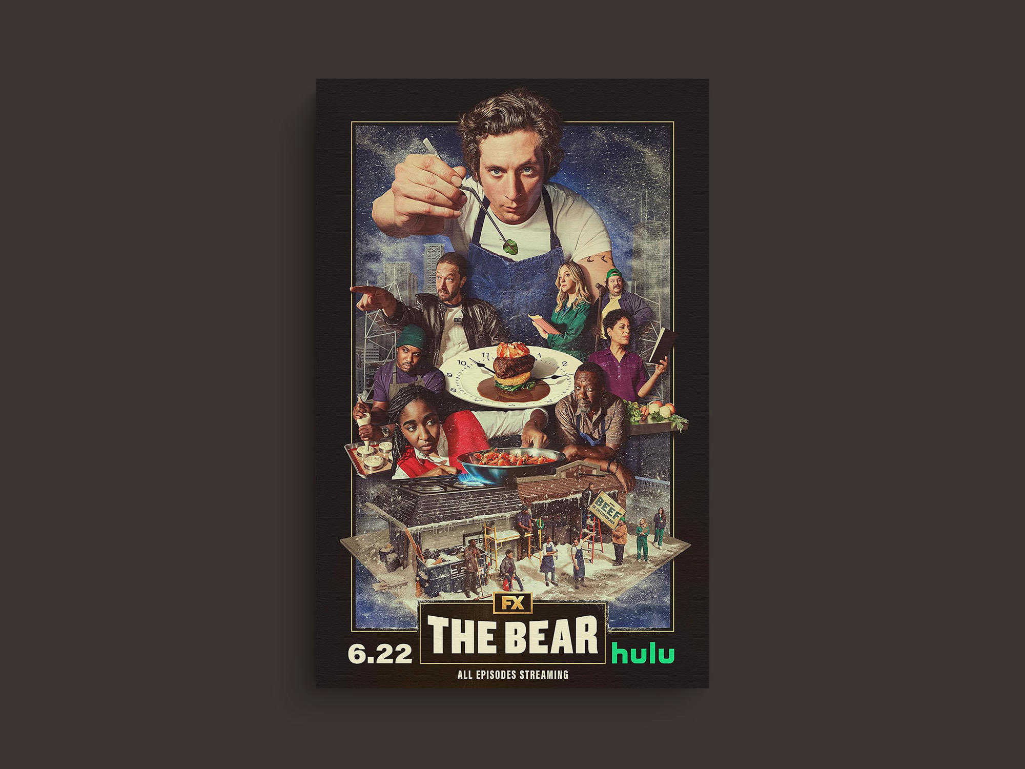 The Bear Canvas Print | Lead Actor's Name | TV Show Design | Wall Art Decoration | Home Decor | Fan Art Print