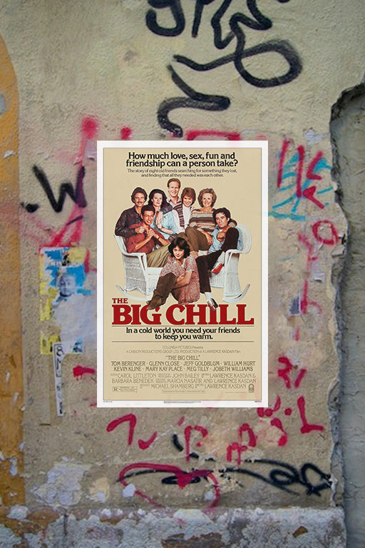 The Big Chill Jeff Goldblum Gloss Poster | Movie Wall Art | 80s Film Decor | Retro Cinema Print | Kevin Kline Film Artwork | Classic Hollywood Poster | Laurence Kasdan Movie Collectible
