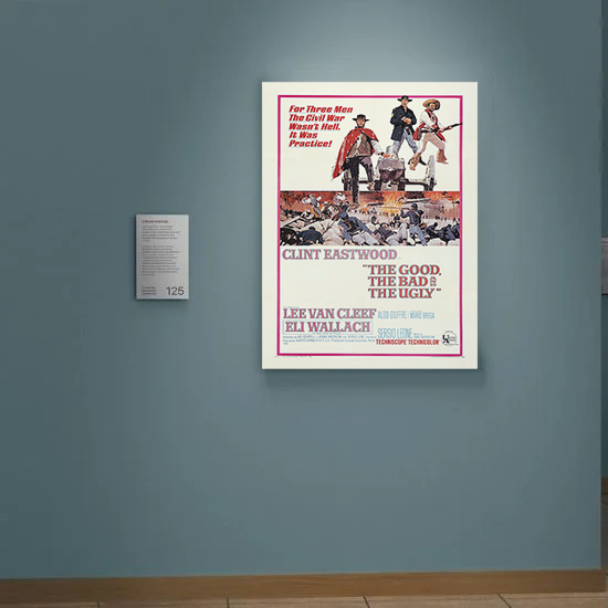 The Good, the Bad and the Ugly Canvas Print | Film Poster Wall Art | Clint Eastwood | Spaghetti Western Design