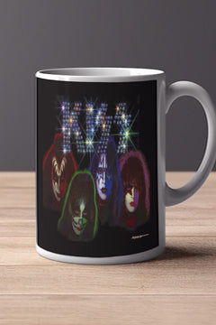 Kiss 11oz Mug | Music Artist Design | Rock Band | Coffee Cup | Gift for Fans | Music Lover's Collectible