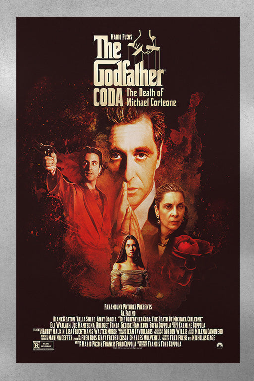 The Godfather Part 3 Al Pacino | Movie Poster Print | Gloss Wall Art | Film Memorabilia | Classic Cinema Decor | Michael Corleone Artwork | Godfather Trilogy Gift