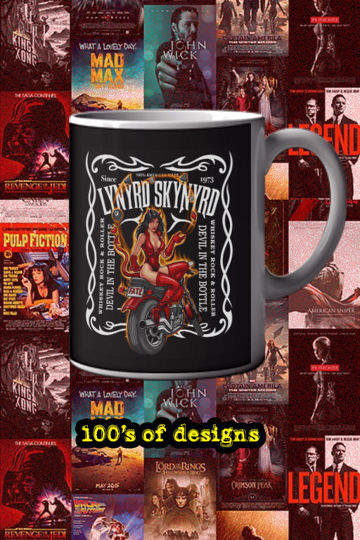 Lynyrd Skynyrd Devil In The Bottle 11oz Mug | Music Artist Design | Rock Band Merchandise | Gift for Fans