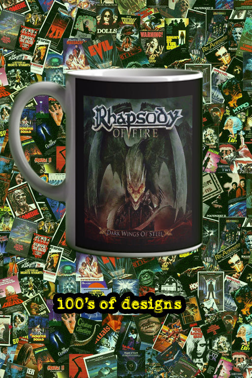 Rhapsody Of Fire Dark Wings of Steel 11oz Mug | Music Artist Design | Band Merch | Metal Music | Gift for Fans | Unique Music Mug