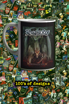 Rhapsody Of Fire Dark Wings of Steel 11oz Mug | Music Artist Design | Band Merch | Metal Music | Gift for Fans | Unique Music Mug