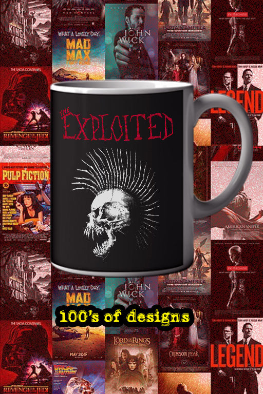The Exploited 11oz Mug | Music Artist Merchandise | Punk Rock Coffee Cup | Band Logo Drinkware