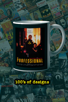 The Professional 11oz Mug | Film Merchandise | Leon Mug - Natalie Portman Mug | Unique Movie Lover Gift Beauty and the Beast-themed scene | Jean Reno-themed Cup