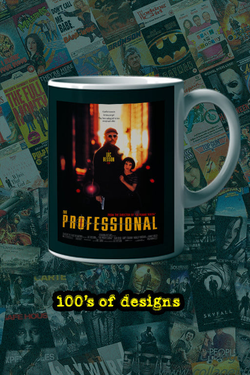 The Professional 11oz Mug | Film Merchandise | Leon Mug - Natalie Portman Mug | Unique Movie Lover Gift Beauty and the Beast-themed scene | Jean Reno-themed Cup