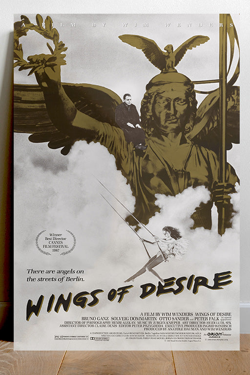 Wings of Desire Bruno Ganz | Classic Film Poster | Wim Wenders Movie Art | Cinematic Wall Decor | Glossy Print | Vintage Film Aesthetic | Arthouse Cinema Poster | Movie Buff Gift