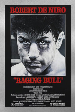 Raging Bull Robert De Niro | Boxing Movie Poster | Classic Film Art Print | Glossy Wall Decor | Scorsese Cinema Artwork | Retro Sports Poster