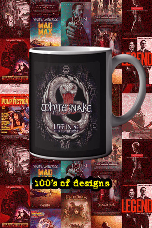 White Snake Back To The Bone 11oz Mug | Music Artist | Rock Band | Music Lover Gift | Concert Merch | Vintage Design