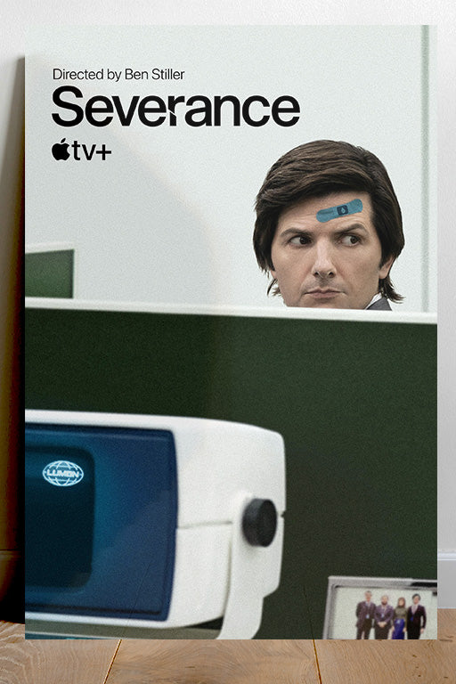 Severance Adam Scott Gloss Poster | Severance TV Show Wall Art | Lumon Industries Decor | Psychological Thriller Print | Sci-Fi TV Series Poster | Minimalist Severance Design | Modern TV Art | Workplace Dystopia Fan Gift | Office Aesthetic