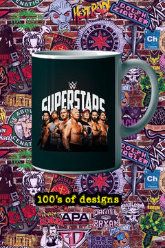 WWE SUPERSTARS 11oz Mug | WWE SUPERSTARS Design | Pro Wrestler's Name