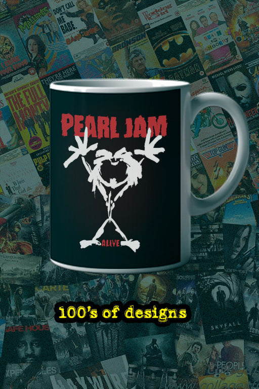 Pearl Jam 11oz Mug | Music Artist Design | Coffee Cup | Music Lover Gift | Band Merchandise | Tea Mug | Rock Band | Grunge | Unique Mug