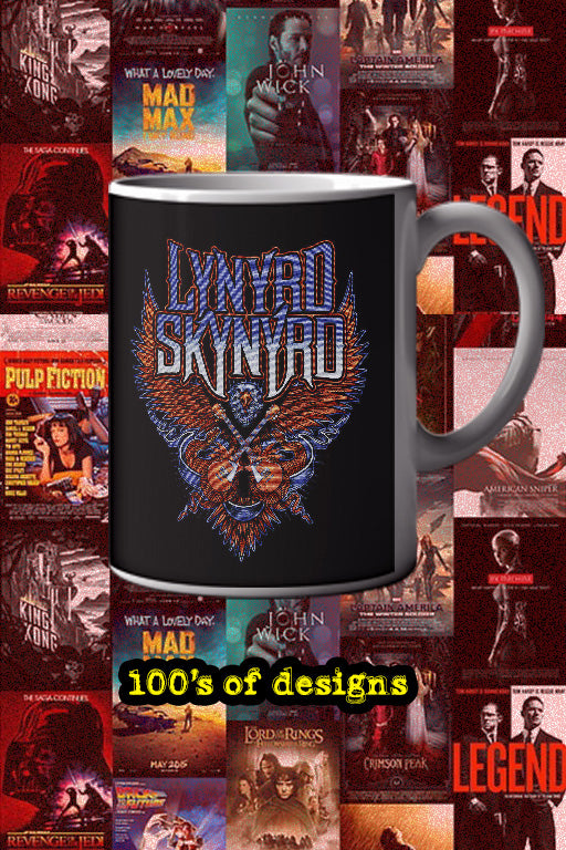 Lynyrd Skynyrd 11oz Mug | Music Icon Design | Rock Band Tribute | Coffee Cup for Fans | Vintage Guitar Art | Music Lover Gift