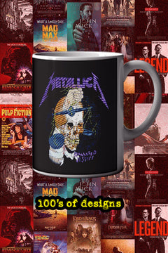 Metallica Damaged Justice 11oz Mug | Music Artist Design | Metallica Fans | Vintage Rock | Metallic Band Merch | Gift for Music Lovers