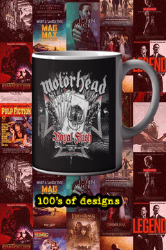 Motohead Royal Flush 11oz Mug | Music Artist Design | Rockstar Theme | Music Lover Gift