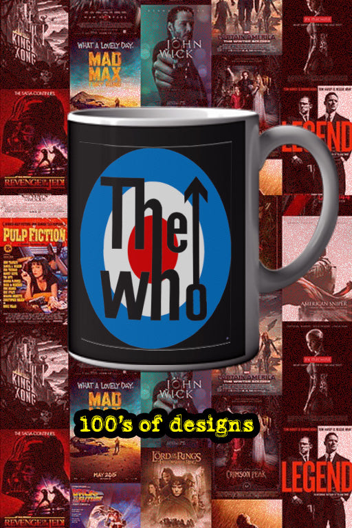 The Who Logo 11oz Mug | Music Artist | Band | Classic Rock | Vintage Design