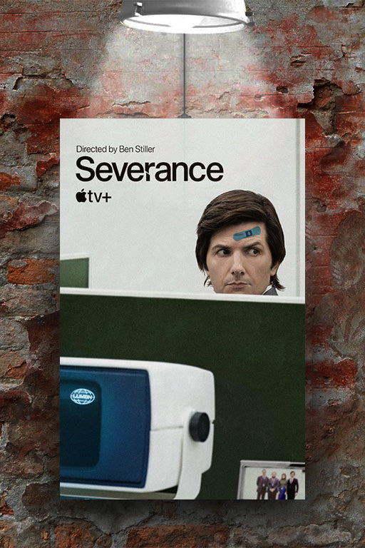 Severance Adam Scott Gloss Poster | Severance TV Show Wall Art | Lumon Industries Decor | Psychological Thriller Print | Sci-Fi TV Series Poster | Minimalist Severance Design | Modern TV Art | Workplace Dystopia Fan Gift | Office Aesthetic