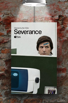 Severance Adam Scott Gloss Poster | Severance TV Show Wall Art | Lumon Industries Decor | Psychological Thriller Print | Sci-Fi TV Series Poster | Minimalist Severance Design | Modern TV Art | Workplace Dystopia Fan Gift | Office Aesthetic