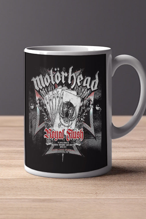 Motohead Royal Flush 11oz Mug | Music Artist Design | Rockstar Theme | Music Lover Gift