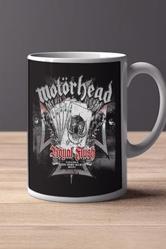 Motohead Royal Flush 11oz Mug | Music Artist Design | Rockstar Theme | Music Lover Gift
