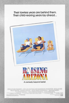 Raising Arizona Nicolas Cage Poster | Coen Brothers Movie Print | Retro Film Wall Art | Glossy Cinema Decor | 80s Cult Classic Artwork | Movie Buff Gift