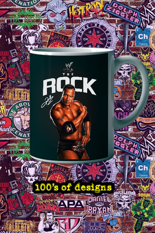 THE ROCK 11oz Mug Featuring Dwayne Johnson | wwe Collectible | Wrestling Fan Gift
