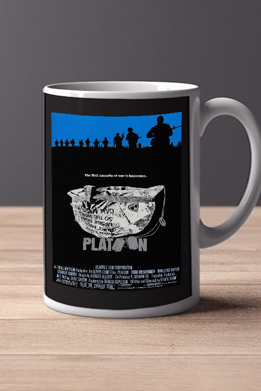 Platoon 11oz Mug | Film Memorabilia | Platoon Design | Charlie Sheen