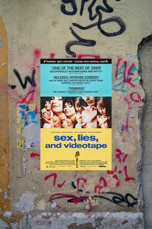 Sex, Lies, and Videotape Andy MacDowell & James Spader Glossy Movie Poster | 80s Film Wall Art | Cult Classic Cinema Print | Retro Film Decor | Steven Soderbergh Poster | Indie Movie Artwork