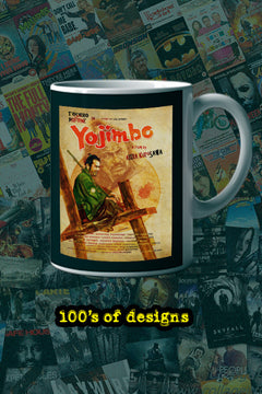 Yojimbo 11oz Mug | Film Poster Design | Toshiro Mifune Art | Movie Buff Gift